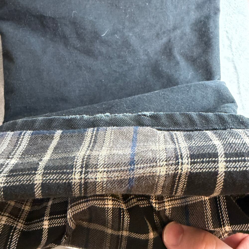 Carhartt B111 BLK Flannel Lined Duck Carpenter‎ Work Pants 48x32 Loose Fit - Picture 3 of 9